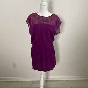 Purple tank top dress/blouse